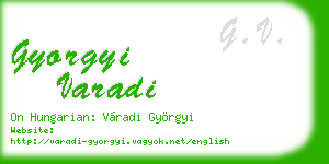 gyorgyi varadi business card