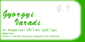 gyorgyi varadi business card